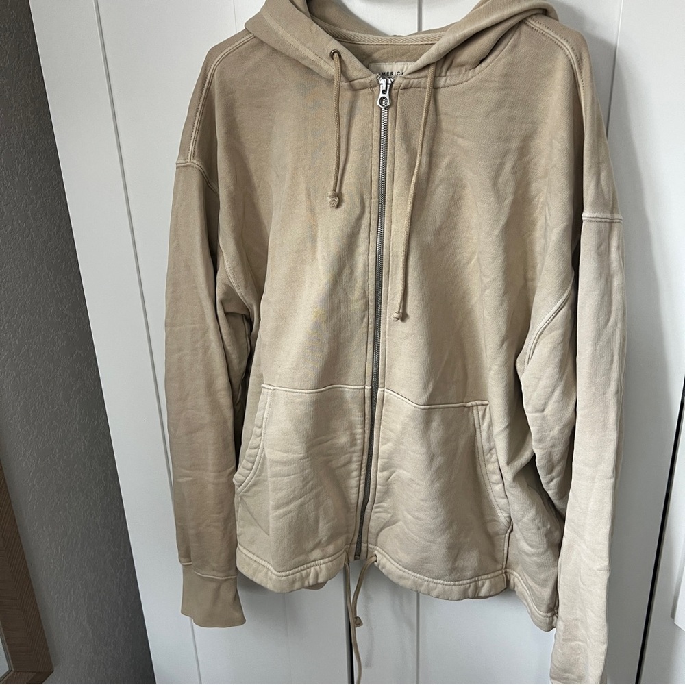 American Eagle Relaxed Fit Full Zip Hoodie, Sz Men’s M